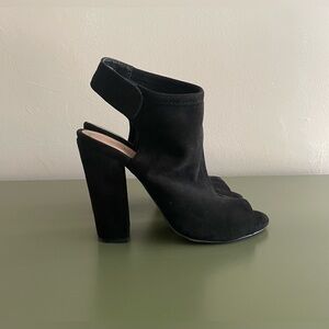 Aldo Black Suede High Heel Sandals